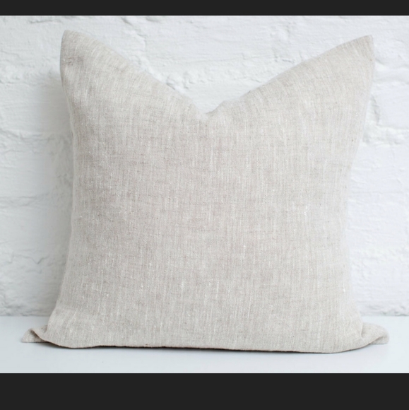 2 Natural Linen Pillow Covers - Picture 4 of 4